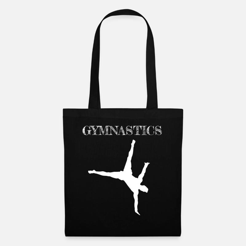 Gymnastics Geräteturnen Kunstturnen - Stoffbeutel - Schwarz