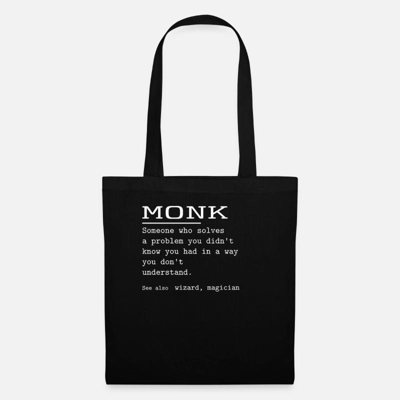 MONK - Stoffbeutel - Schwarz