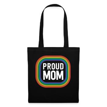 Proud Mom With Pride Mother Gay Pride Stuff LGBT - Tote Bag - black - Front
