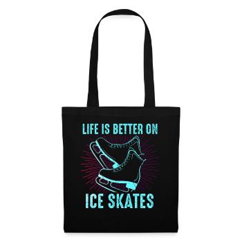Patinage sur glace Patinage artistique - Sac en tissu - noir - Devant