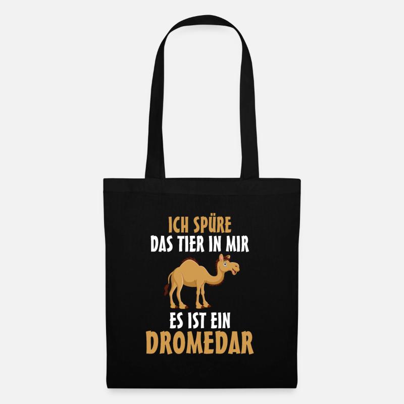 Dromedar - Stoffbeutel - Schwarz