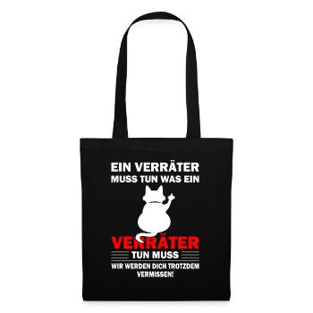 Alles Gute Verräter - Jobwechsel Abschiedsgeschenk - Stoffbeutel - Schwarz - Vorne