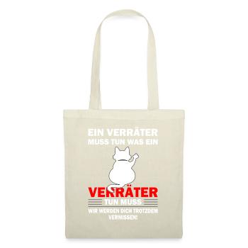 Alles Gute Verräter - Jobwechsel Abschiedsgeschenk - Stoffbeutel - Natur - Vorne