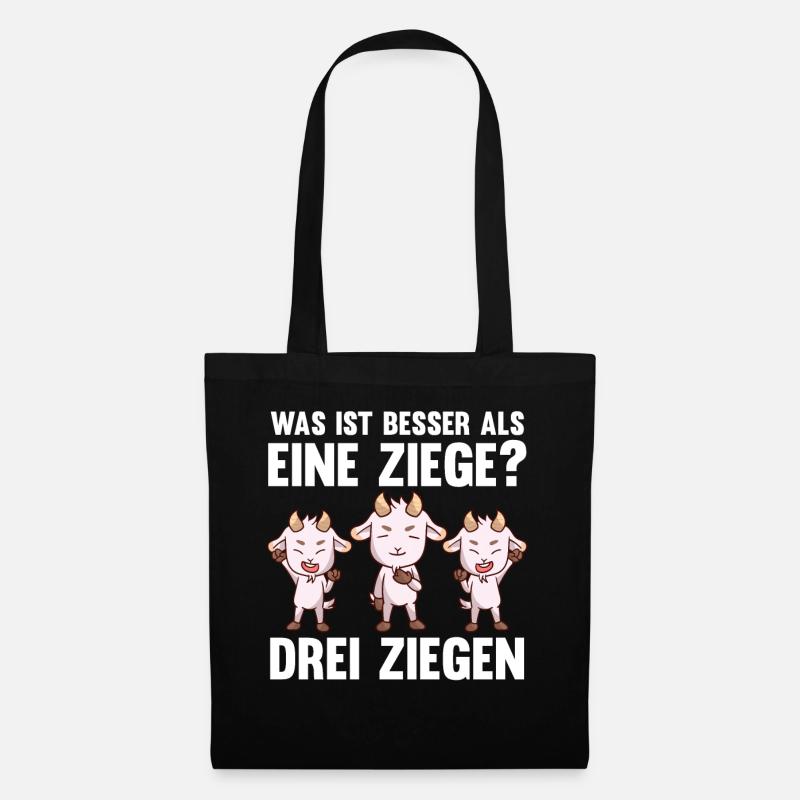 Ziegenbauer Ziegen Ziege - Stoffbeutel - Schwarz