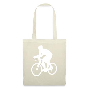 Radsport Radsportler Rennrad Radfahrer Geschenk - Stoffbeutel - Natur - Vorne