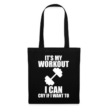 C’est mon entraînement, je peux pleurer si je veux - Sac en tissu - noir - Devant