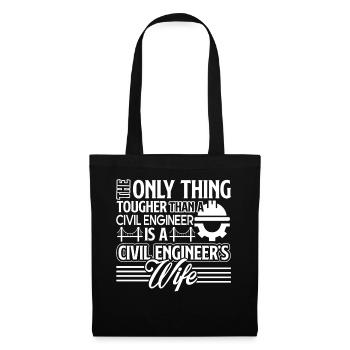 Civil Engineer Civil Engineer's Wife - Tote Bag - black - Front