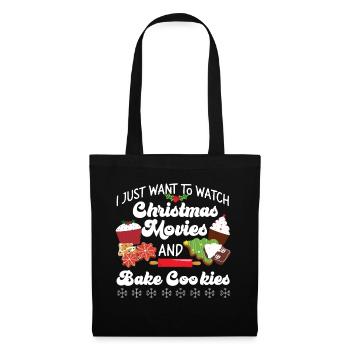 Bake Baking Christmas Movie Cookie - Tote Bag - black - Front