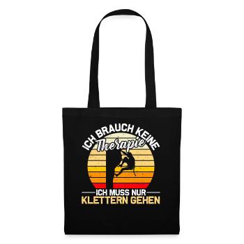 Kletter - Stoffbeutel - Schwarz - Vorne