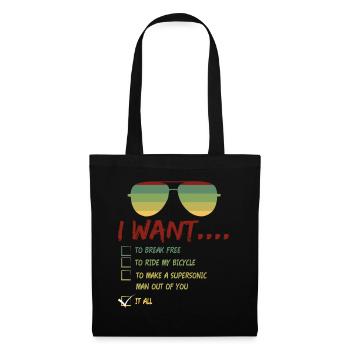 I Want To Break Free Sunglasses Summer - Tote Bag - black - Front