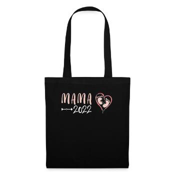 Maman 2022 Femme enceinte 2022 Enceinte - Sac en tissu - noir - Devant