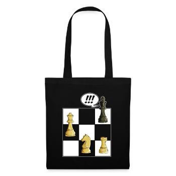 Chess Chessboard Checkmate Chess pieces King - Tote Bag - black - Front