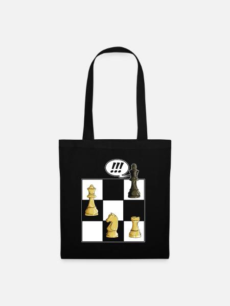 Chess Chessboard Checkmate Chess pieces King - Tote Bag - black