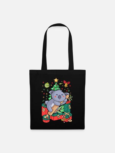 Ugly Christmas Sweater Koala - Stoffbeutel - Schwarz