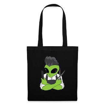 Barbier Alien - Sac en tissu - noir - Devant