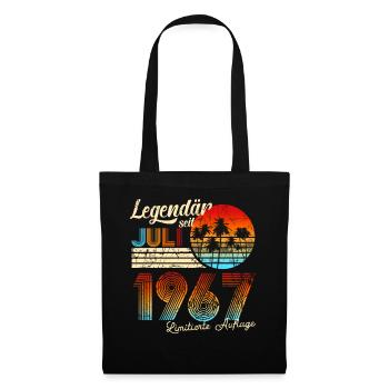 Geburtstag Mann Legendär Seit Juli 1967 - Stoffbeutel - Schwarz - Vorne