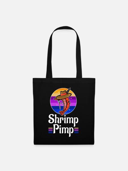 Shrimp Pimp - Stoffbeutel - Schwarz