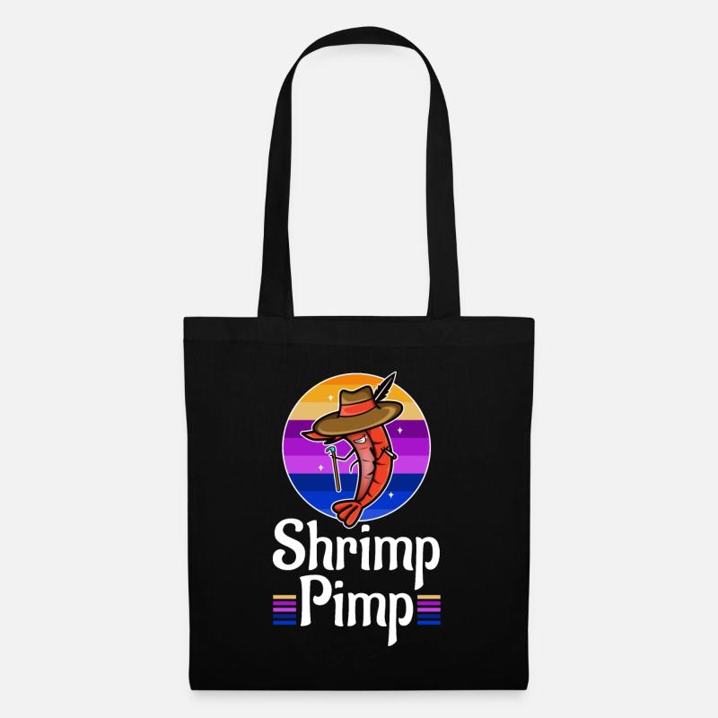 Shrimp Pimp - Stoffbeutel - Schwarz
