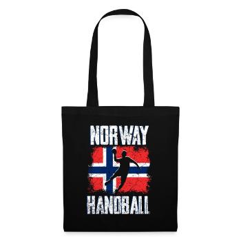 Norwegen Handball - Stoffbeutel - Schwarz - Vorne