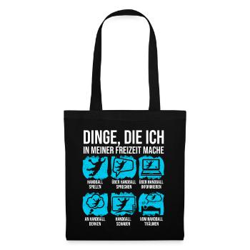 Handball Spruch für Handballer Handballspieler - Stoffbeutel - Schwarz - Vorne