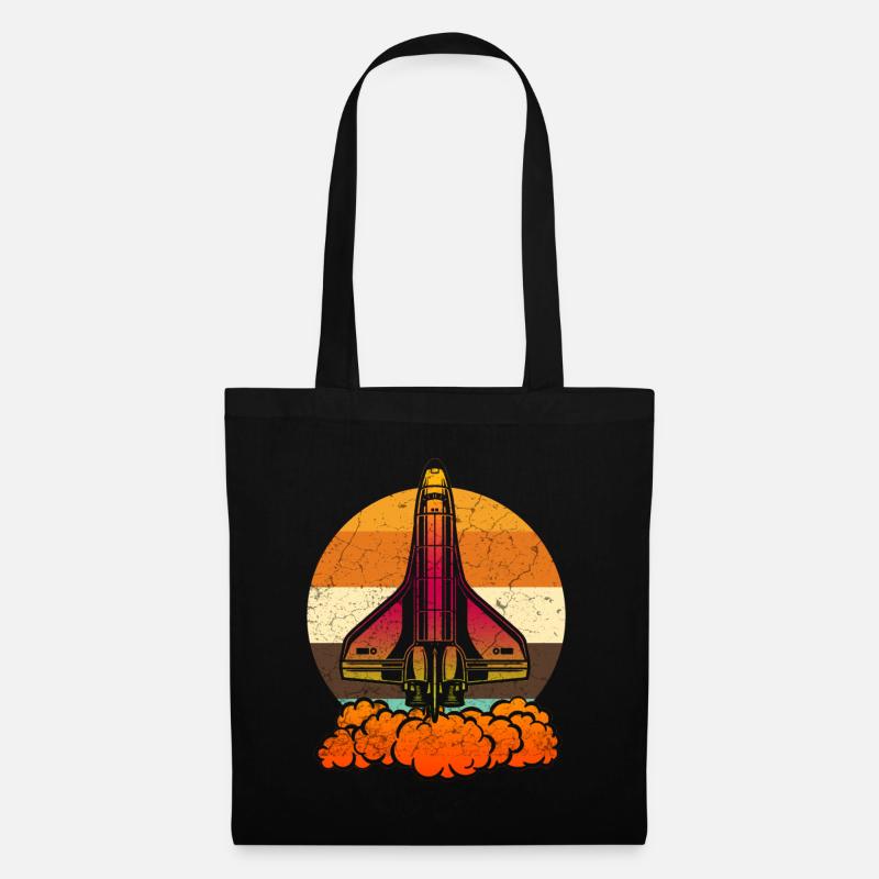 Space Shuttle - Stoffbeutel - Schwarz