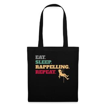 Eat Sleep Rappelling Repeat - Tote Bag - black - Front