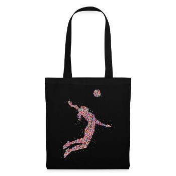 Volleyball Volleyball de plage - Sac en tissu - noir - Devant