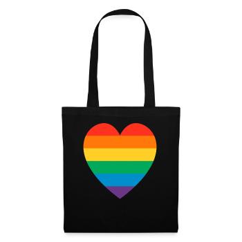 Rainbow - Stoffbeutel - Schwarz - Vorne