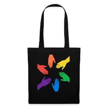 Rainbow - Stoffbeutel - Schwarz - Vorne