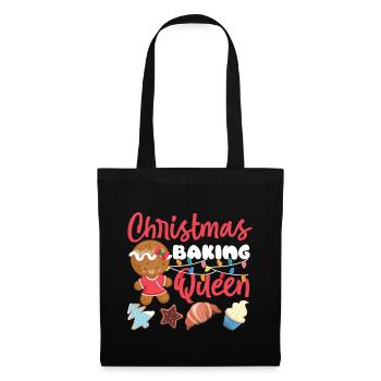Cuire au four du pain d’épices de Noël - Sac en tissu - noir - Devant