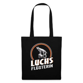 Luchs Flüsterin - Stoffbeutel - Schwarz - Vorne