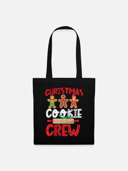Bake Baking Christmas Cookie - Stoffbeutel - Schwarz