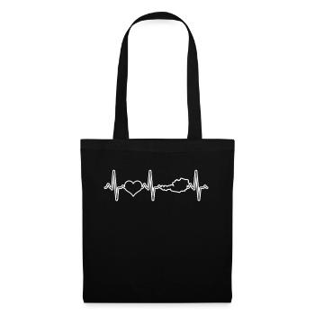 Austria Heartbeat - Tote Bag - black - Front