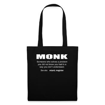 Monk Description - Sac en tissu - noir - Devant