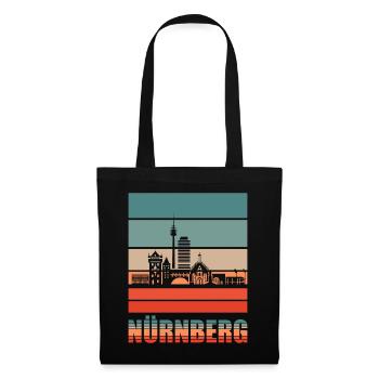 Nürnberg - Stoffbeutel - Schwarz - Vorne