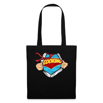 Cuisine Cuisine Super-héros Cuisine - Sac en tissu - noir - Devant