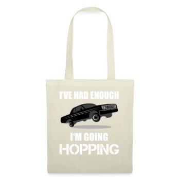 Lowrider Jumpcar Auto Lustiger Spruch Geschenk - Stoffbeutel - Natur - Vorne