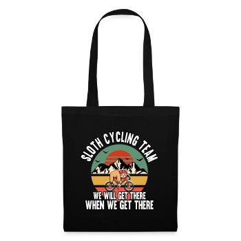 Funny Sloth Cycling Team We Will Get There - Tote Bag - black - Front