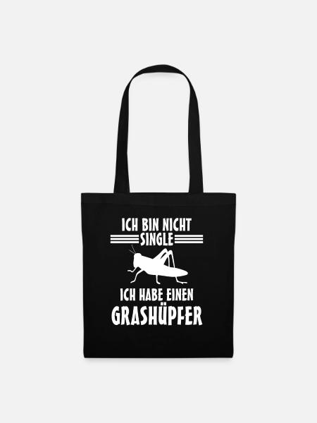 Grashüpfer - Stoffbeutel - Schwarz