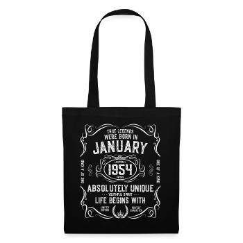 1954 January 68 years - Tote Bag - black - Front