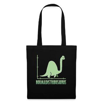 Dinosaurier Mathe Pythagoras Mathematiker - Stoffbeutel - Schwarz - Vorne