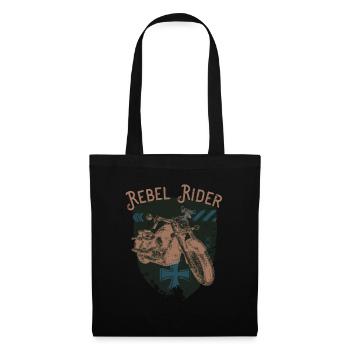 Rebel Rider Moto Vintage Rocker Motard - Sac en tissu - noir - Devant