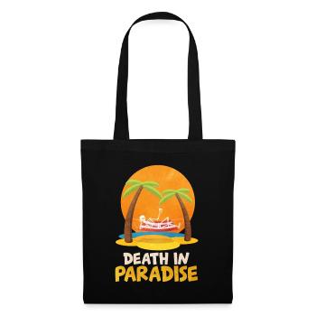 Death In Paradise Funny Skeleton Beach Vacation - Tote Bag - black - Front