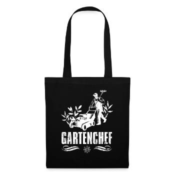 Gartenchef Hobby Gärtner Gartenarbeit Herren - Stoffbeutel - Schwarz - Vorne