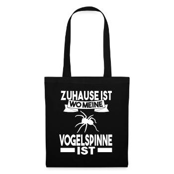 Vogelspinne - Stoffbeutel - Schwarz - Vorne