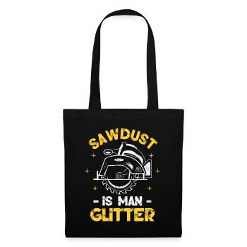 La sciure de bois est l’homme glitter - Sac en tissu - noir - Devant