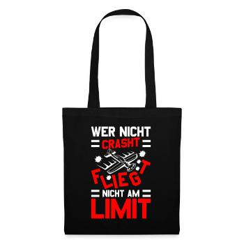 Modellflug Modellbauer Modellflieger Modelflug - Stoffbeutel - Schwarz - Vorne