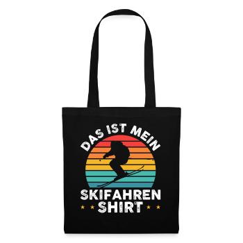 Skifahren - Stoffbeutel - Schwarz - Vorne