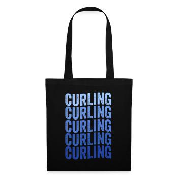 Curling Player - Tote Bag - black - Front