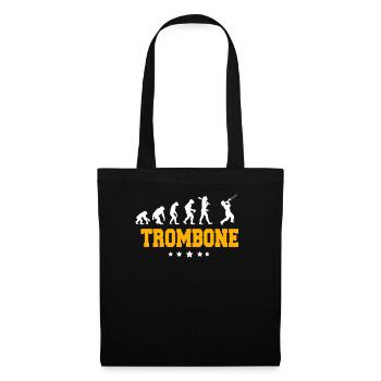 TROMBONE - Sac en tissu - noir - Devant